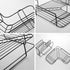 2 Pack Corner Shower Caddy, Wall Mounted No Drilling Shower Shelf with 6 Traceless Adhesive Hooks for Bathroom Kitchen Toilet, Only for 90 Degrees Right Angle, Matte Black