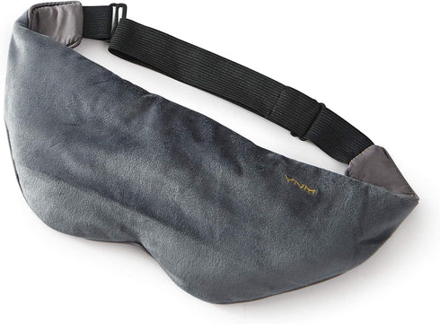 YnM Weighted Eye Mask for Sleep, Relaxation, Cooling Bamboo & Cozy Minky Dual-Sided Weighted Sleep Mask with a Romvable Insert Filled with Glass Beads, 1lb