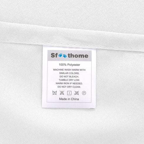 Sfoothome Queen Sheets Set - White Hotel Luxury 4-Piece Bed Set, Extra Deep Pocket, 1800 Series Bedding Set, Sheet & Pillow Case Set (Queen, White)