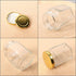 HWASHIN 24 Pack 3 oz Hexagon Glass Jars with Gold Lids, Honey Jars Small Spice Jars Mason Jars with 30pcs Labels and 2 Sponge Brushes for Jam, Baby Foods, Gifts, Wedding Party Favors