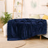 GREEN ORANGE Throw Blanket for Couch - 50x60, Lightweight, Navy Blue - Soft, Plush, Fluffy, Warm, Cozy - Perfect for Bed, Sofa