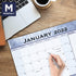 2022 Desk Calendar by AT-A-GLANCE, Monthly Desk Pad, 21-3/4" x 17", Standard, Slate Blue (89701)