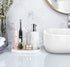 Luxspire Bathroom Vanity Tray, Resin Toilet Tank Storage Tray Dresser Countertop Storage Holder for Towel Perfume Tissues Soap, Jewelry Dish Cosmetics Organizer Plant Storage Home Decor, Gravel White