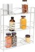Freestanding Countertop or Wall Mount 3-Tier Spice Rack Organizer for Storing Bottles of Spices, Sauce, Dressing, Condiments, Vitamins & More, Great for Kitchen, Cupboards, Cabinet, Pantry, Silver