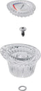 Moen 96797 Chateau Collection Replacement Tub and Shower Faucet Knob Handle Kit, Chrome and White Insert