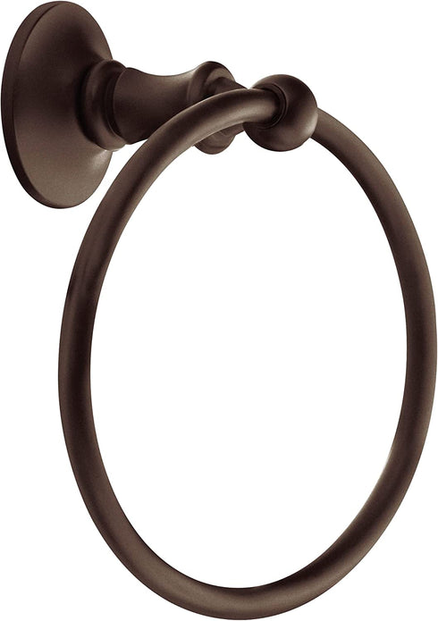 Moen DN6786ORB Danbury Collection European Single Post Bathroom Hand Towel Ring, Oil-Rubbed Bronze