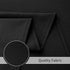 Textured ‹Fabric Shower Curtain - Polyester Shower Curtains for Bathroom, Water Repellent, Hotel Spa Luxury with 12 Hooks, Machine Washable, Decorative Bathroom Curtain Black 72 x 72