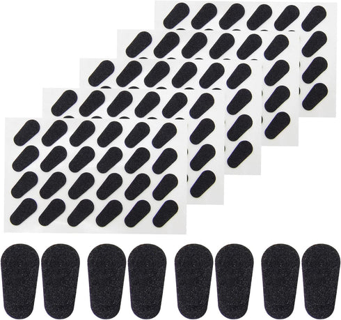 60 Pairs Adhesive Eyeglass Nose Pads Soft Foam Nose Pads Self Anti-Slip Eyeglass Nose Pads Thin Nosepads for Eyeglasses Sunglasses (Black)