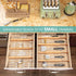 Bamboo Drawer Dividers, 13" -16.5", Kitchen Adjustable Drawer Organizers, Expandable Spring Loaded Drawer Divider for Home, Office, Dressers