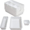 BYCY 18 Pcs White Drawer Organizers Trays Set Drawer Dividers for Kitchen Office Bathroom, Interlocking Bin Pack ( 18 Pieces )