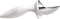 Tovolo Tilt Up Ice Cream Scoop, Ergonomically Balanced Handle, Chrome Plated, Dishwasher Safe, White