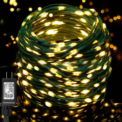 Christmas Tree Lights String Lights for Outside Waterproof 76foot 200Led Christmas Lights Outdoor Indoor Warm White 8Modes Twinkle Fairy Light Plug in