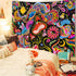 Lunerfex Mushroom Tapestry Trippy Tapestry Cute Flower Tapestry Colorful Hippie tapestries Wall Hanging for Bedroom (50 x 60 inches)