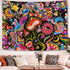 Lunerfex Mushroom Tapestry Trippy Tapestry Cute Flower Tapestry Colorful Hippie tapestries Wall Hanging for Bedroom (50 x 60 inches)