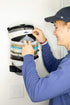 The ORIGINAL DomeDock! American, patented, Wall Mount Hat Rack 25 Ball Cap Storage. Compact Hat Organization System. Made and Shipped in USA. (Single, White)