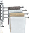Lonffery Towel Rack for Bathroom, 4-Arm Black Wall Mounted Towel Rack, Outdoor Towel Rack for Hot Tub, Pool, Towel Hanger Space Saving.