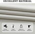 DONREN 90 Inch Length Blackout Curtain Panels for Living Room - Thermal Insulated Solid Rod Pocket Curtains for Dining Room(2 Panels,Light Grey)