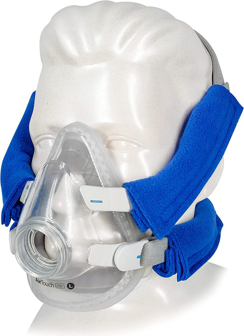resplabs CPAP Strap Covers - Compatible with Most Full Face Headgear - 4 Pack