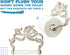 Decorative Cast Iron Octopus Toilet Paper Roll Holder Wall Mounted Octopus D©cor for Bathroom Kraken, Nautical Bathroom Accessories Easy to Install with Included Screws and Anchors - Rust White