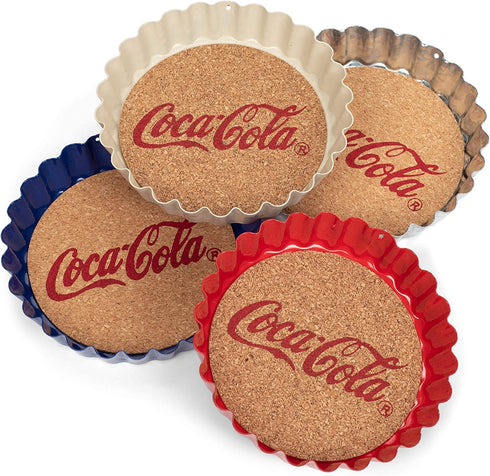 TII Metal Coasters S/4, red white blue