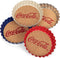 TII Metal Coasters S/4, red white blue