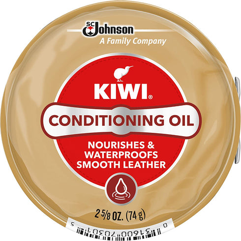 KIWI Shoe Conditioning Oil | Leather Care for Shoes, Boots, Furniture, Jacket, Briefcase and More | 2 5/8 Oz