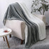 BEDELITE Sherpa Fleece Blanket Grey Throw Blanket for Couch & Bed- 480GSM Thick Warm Winter Blankets, Super Soft & Cozy Fuzzy Blanket (50" X 60")