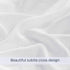PONY DANCE Sheer White Curtains - Linen Curtains 84 inches Long for Living Room Delicate Back Tab Semi-Sheer Privacy Window Covering for Bedroom, 52" W x 84" L, 2 PCs