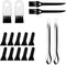 Brushes Scrapers Spoons Set for Herb Grinder Pipe Cleaners Tool Pollen Kit for Herb Grinder (17)