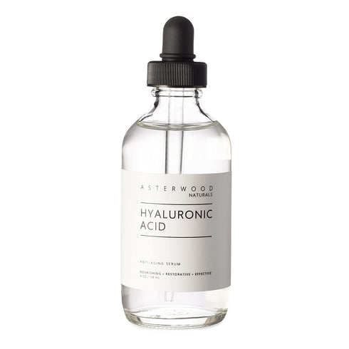 Asterwood Pure Hyaluronic Acid Serum for Face; Plumping Anti-Aging Face Serum, Hydrating Facial Skin Care Product, Fragrance Free, Pairs Well with Vitamin C Serum & Retinol Serum, 118ml/4 oz