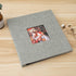 Spbapr Photo Album Self Adhesive 3x5 4x6 5x7 8.5x11 Magnetic Scrapbook 11 x Width 10.6 (Inches) 40 Pages Linen Cover DIY Photo Album with A Metallic Pen