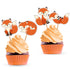 Fox Cupcake Cake Toppers - Animal Baby Shower or Birthday Party Decorations Supplies - 24 PCS
