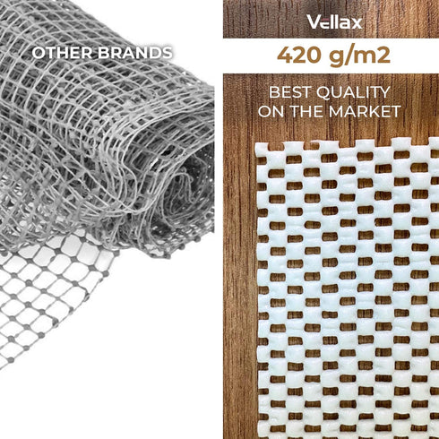 Non-Slip Rug Pad Gripper - 5 x 7 Ft Anti Skid Carpet Mat, Provides Protection for Hardwood Floors and Hard Surfaces, Extra Strong Grip and Thick Padding for Safe