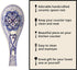 Ceramic Spoon Rest - Artisan Hand Crafted - Hand Painted Blue and White Spain and North Africa Art Deco - Kitchen Counter or Stove Top Utensil Rest