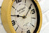 Yellow 12 Inch Wall Clock European Retro Design Oval-Shaped Old-Fashioned Wall Clock Retro Craftsmanship Wall Clock Suitable for Public Areas in Living Room Kitchen Office Space Wall Clock