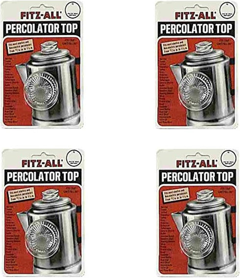 Tops 55700 Fitz-All Replacement Percolator Top, Glass, 13/16-Inch to 1-1/2 in. (Pack of 4)
