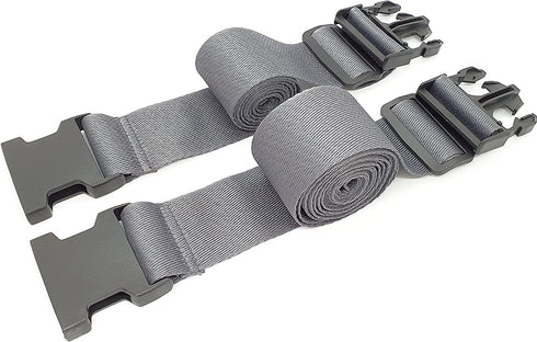 ONE K 2PCS Topper / Memory Foam Mattress Packing Straps for Moving or Storage (100" x 2", Dark Grey)