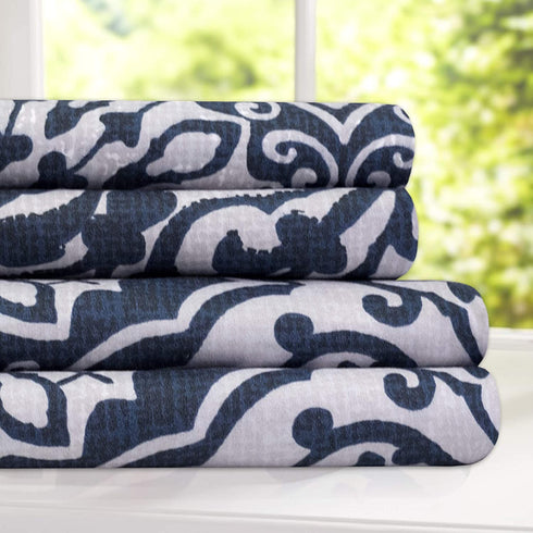 1800 Thread Count Sheet Set Soft Egyptian Quality Brushed Microfiber Sheets Luxury Bedding Set with Flat Sheet, Fitted Sheet, 2 Pillow Cases