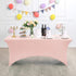 Hezuzo Spandex Table Cover for 8FT or 4ft or 6ft Table Universal Fitted Stretch Tablecloth for Party, Banquet, Wedding and Events