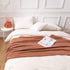 Lunarose Throw Blanket for Couch,Soft Cozy Knit Blanket with Tassel,Lightweight Decorative Throw for Sofa Chair Bed Travel and Living Room-All Seasons Suitable for Women,Men and Kids (50"x60", Rust)