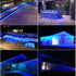 Awinking Solar Strip Lights 180 LED 19.7Ft, 8 Lighting Modes Solar Powered LED Strip Lights Waterproof Outdoor Christmas Solar Tape Lights for Christmas Decor Party House Garden Deck Patio Step Pool