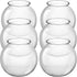 16 Oz Plastic Fish Bowl (6 Pack) 4 Inch Heavy Duty Plastic Ivy Bowls, for Candy, Carnival Games, Prizes, Centerpieces and Party Decoration Supplies, BPA-Free