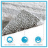 Madison Park Reversible Spa Cotton Bath Rug 100%-Cotton Striped Ultra Soft Water Absorbent, Fast Drying, Bath-Mats, Non-Slip Absorbent Quick Dry Mats for Tub, Shower Room, and Bathroom, 24x72, Grey