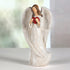 HODAO Angel Figurines Little Angel Set Interior Desktop Decoration Angel Decorations 5.8inch(Angel Holding red Heart)