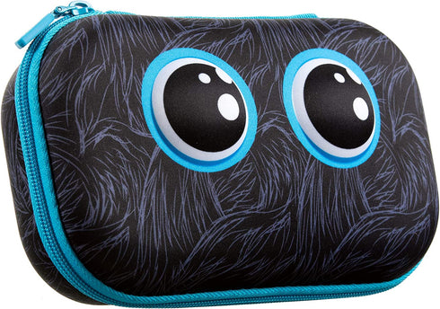 ZIPIT Beast Pencil Box for Kids, Cute Storage Case for School Supplies, Holds Up to 60 Pens, Secure Zipper Closure, Machine Washable (Black)