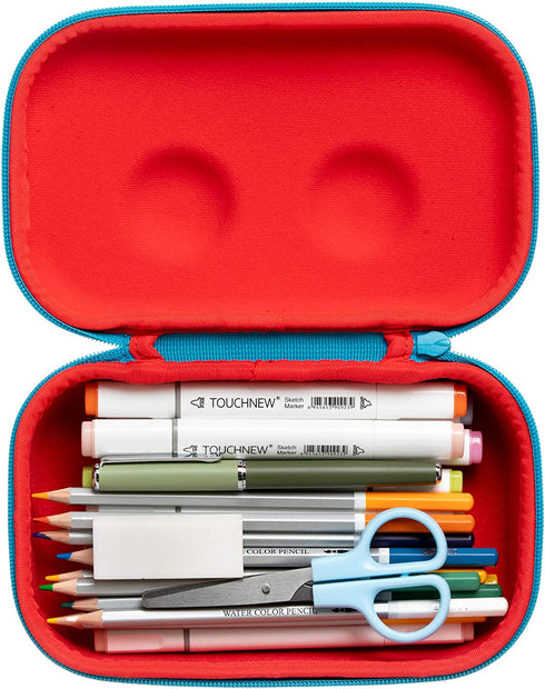 ZIPIT Beast Pencil Box for Kids, Cute Storage Case for School Supplies, Holds Up to 60 Pens, Secure Zipper Closure, Machine Washable (Black)