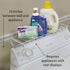 Household Essentials 05100 Rear Display Over-The-Washer Storage Shelf | Organize and Store Laundry Room Supplies | White