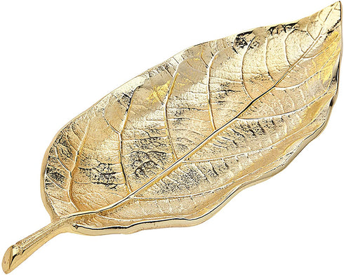 Godinger Leaf Tray Centerpiece Décor and Serveware - Gold