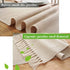 Wracra Farmhouse Style Cotton Linen Table Runner 13 x 108 inch Farmhouse Decor Burlap Table Runner, Jute Rustic Woven Table Decor Holiday Parties and Dresser Decor (Wave)