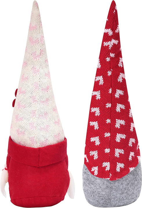 2 Pcs - 18 Inch - Valentine's Day Gnome Plush Dolls Decorations ,Valentines Gnome Decor,Home Table Gnome Ornaments,Valentines Day Gifts for Women